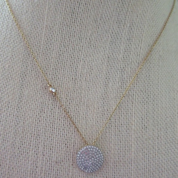 MICHAEL Michael Kors Jewelry - Michael Kors Elegant Brilliance Statement Necklace Gold Tone (like new)